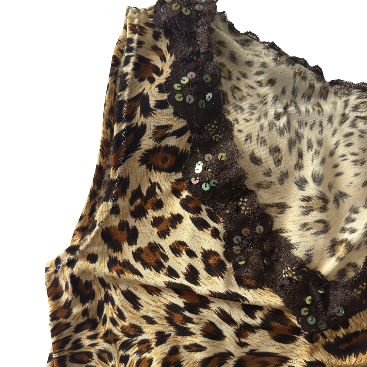 Leopard Print V Neck Tank