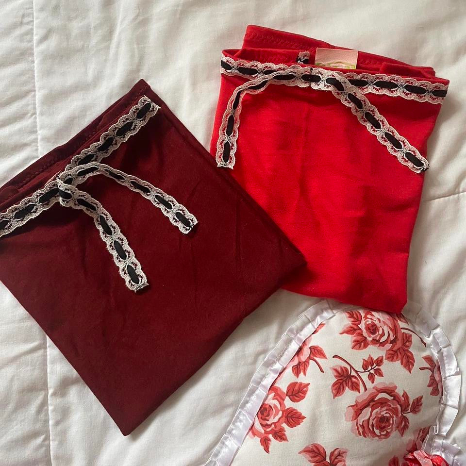Strapless Top in Ruby Red
