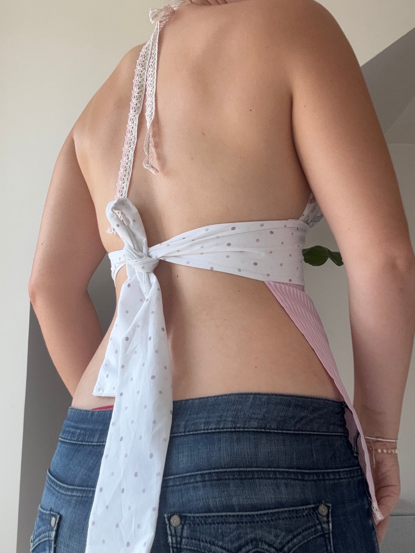 Halterneck Tie Up Top - Watering Cans