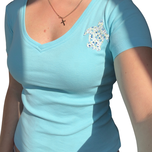 Teal Turtle Tee