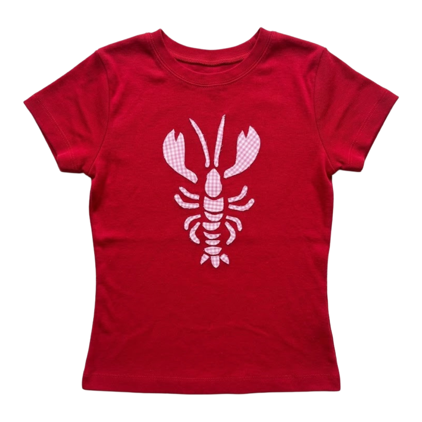 Red Gingham Lobster Tee