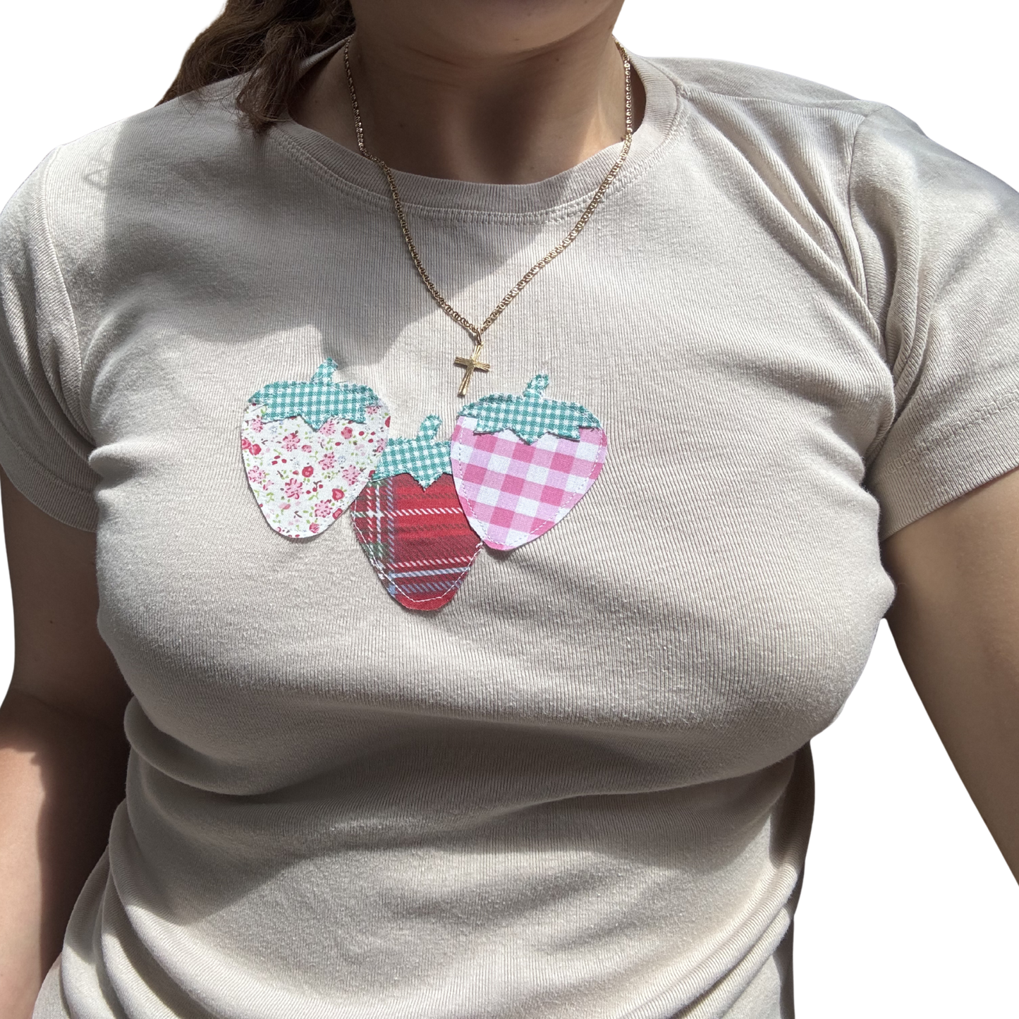 Strawberry Patchwork Tee