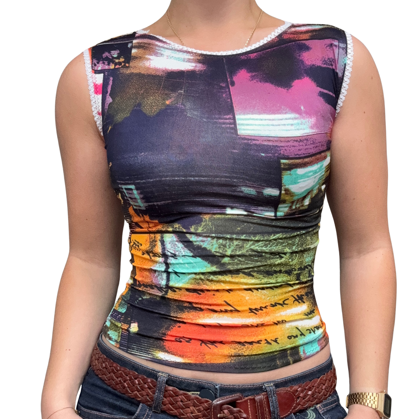 Lace Juno Top in City Life