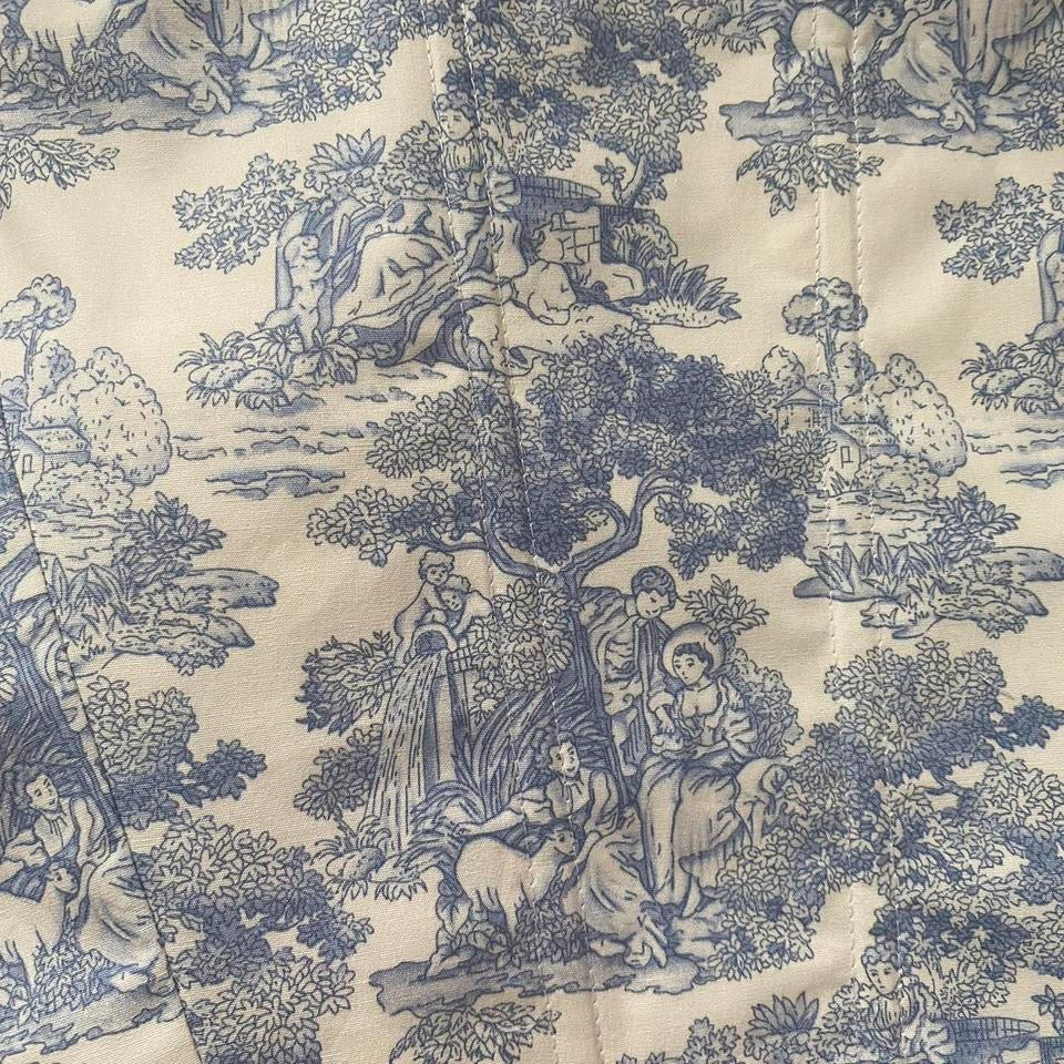 Corset in Blue Toile de Jouy