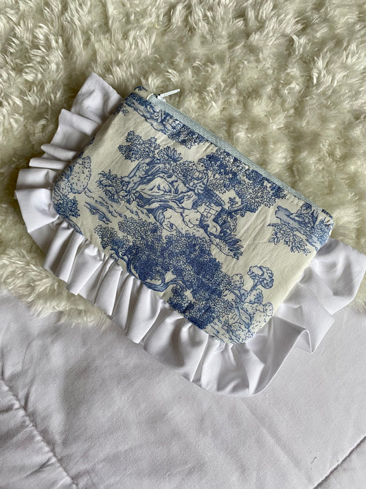 Coin Purse- Toile de Jouy