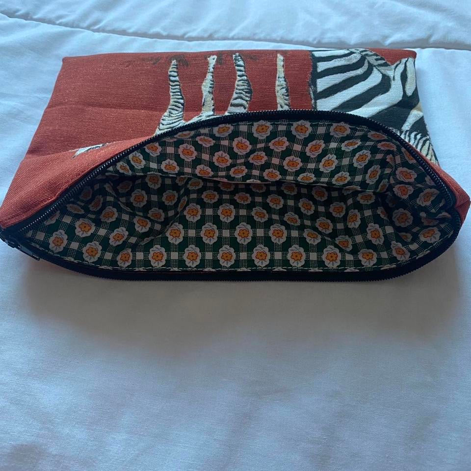 Flat Pouch- Zebra Print