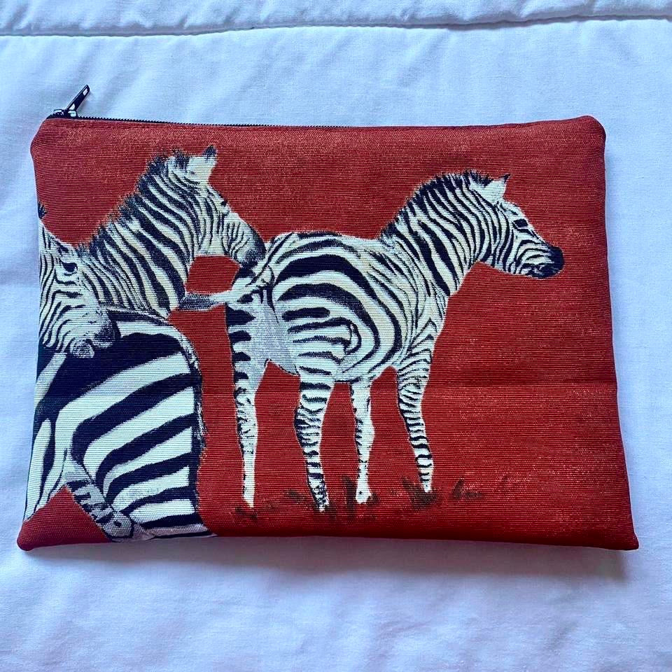 Flat Pouch- Zebra Print