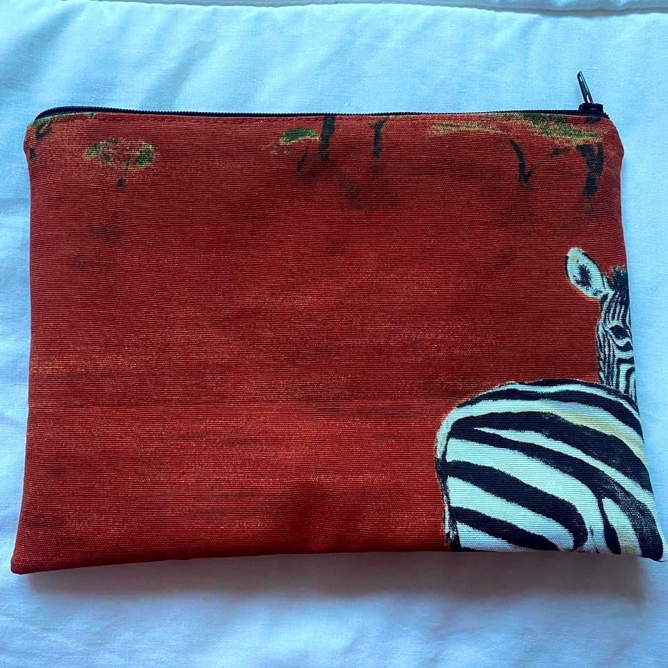 Flat Pouch- Zebra Print