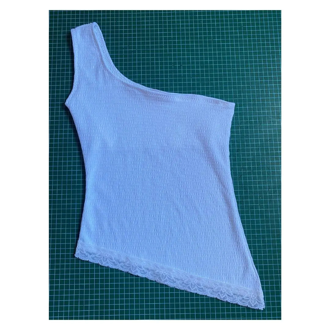 One Shoulder Top Sewing Pattern- Size XS-L- PDF Download - A4 and US Letter